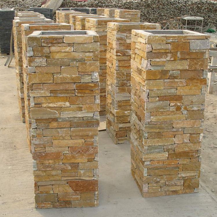Stack Stone Column Slate Beige